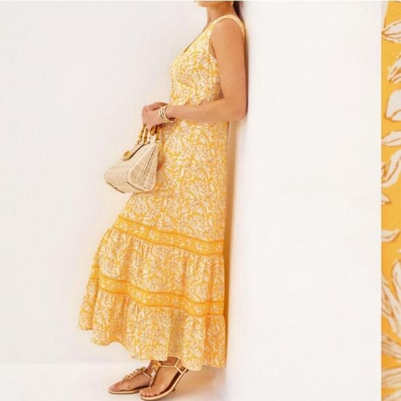 NWT Lilly Pulitzer Avlyn Honeycomb Maxi Dress Size 4 - Picture 3 of 8